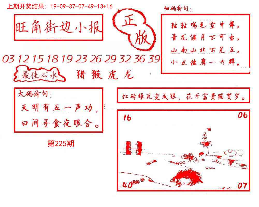 225期旺角街边小报[图]