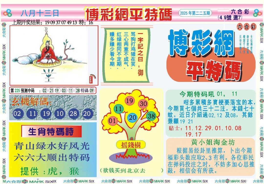 225期博彩网平特报[图]