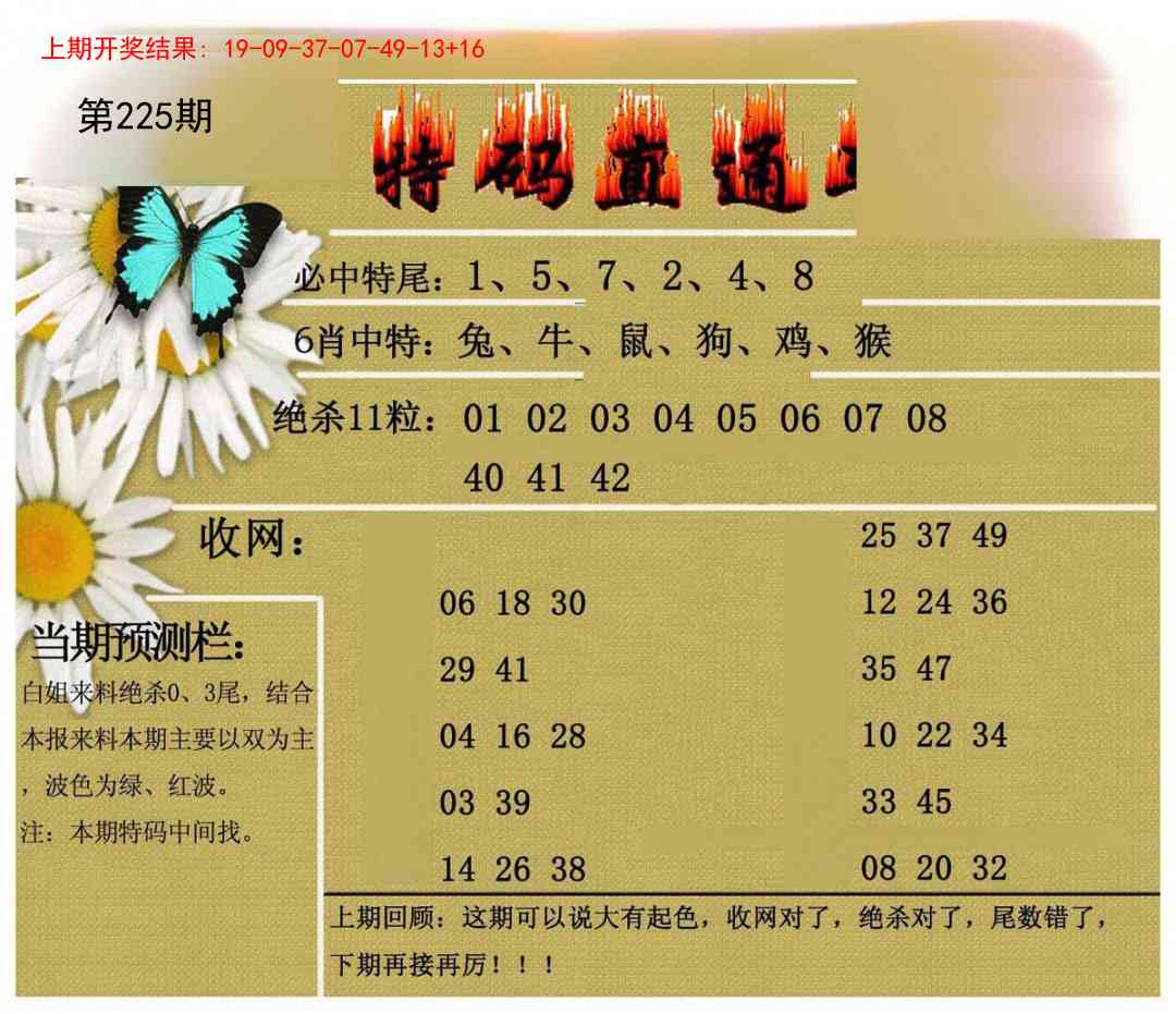 225期特码直通车[图]
