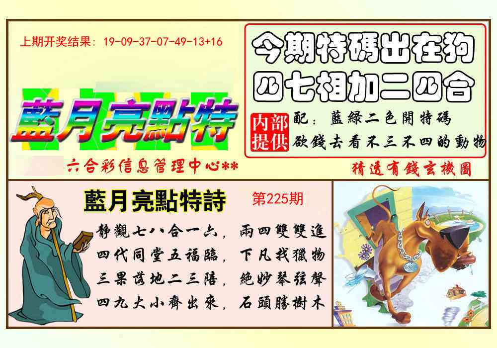 225期蓝月亮点特码[图]