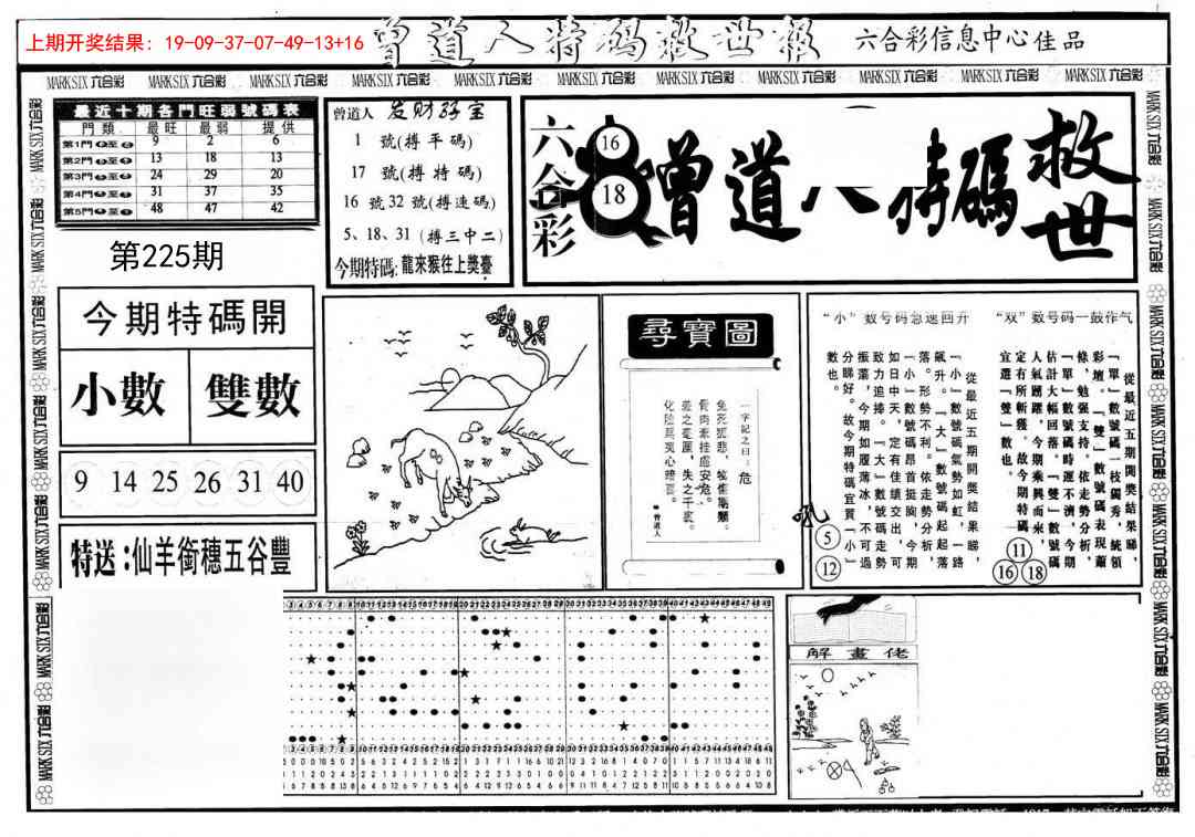 225期曾道人特码救世A[图]