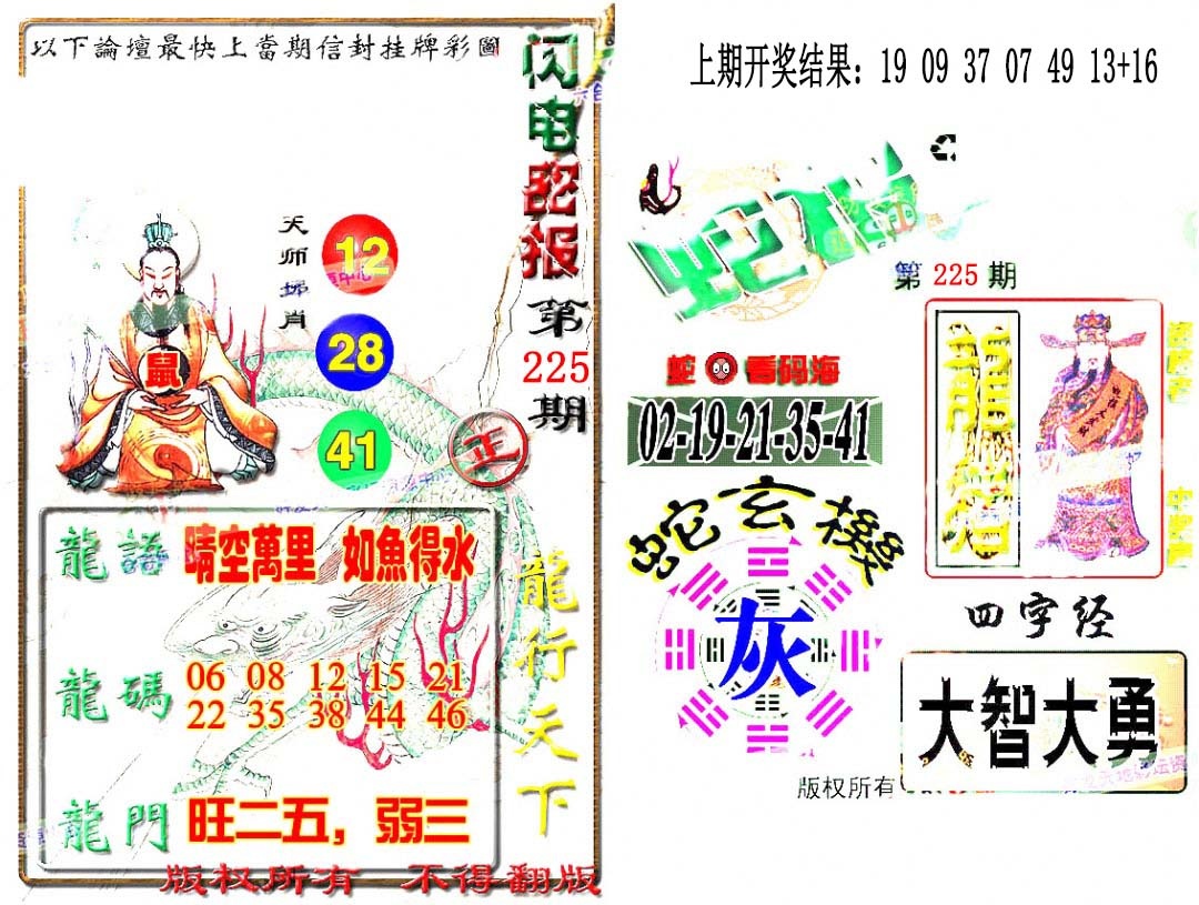 225期蛇报闪电版[图]