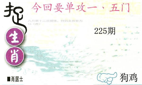 225期捉生肖[图]