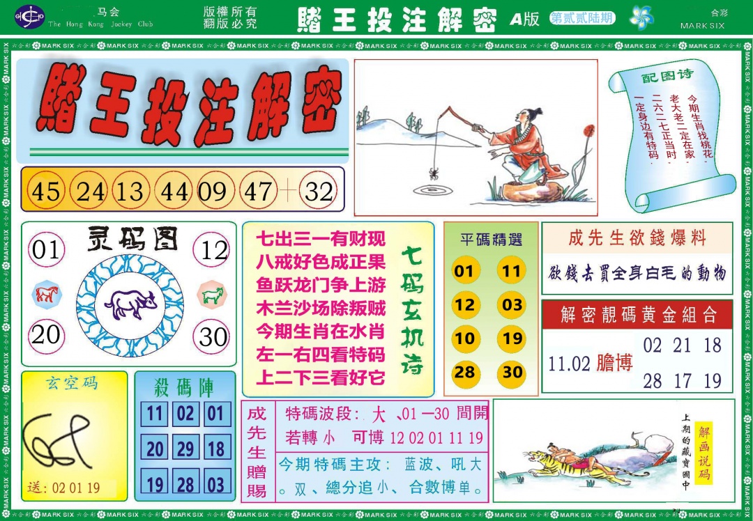 226期赌王投注解密[图]