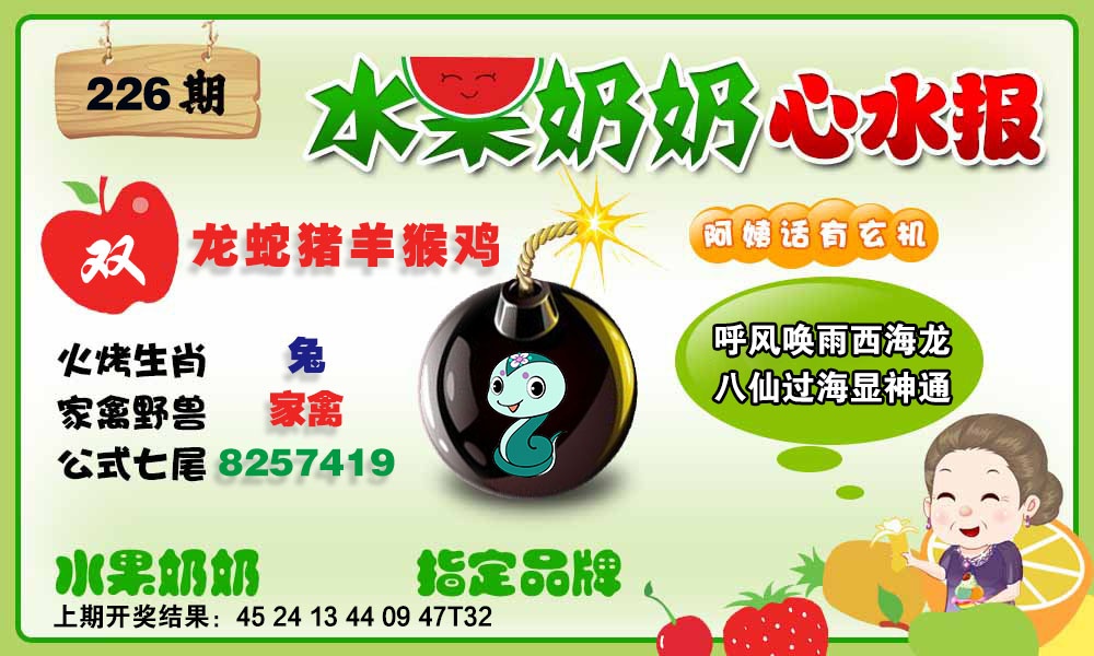 226期水果心水报[图]