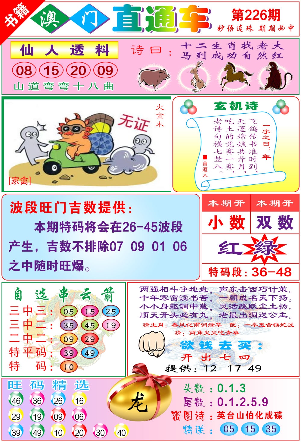 226期白姐直通车[图]