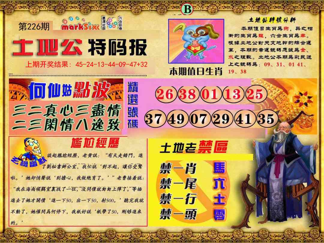 226期土地公特码报B[图]