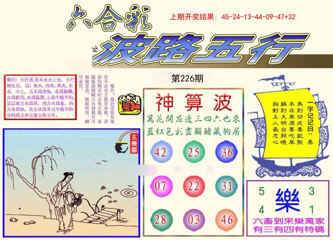 226期波路五行[图]