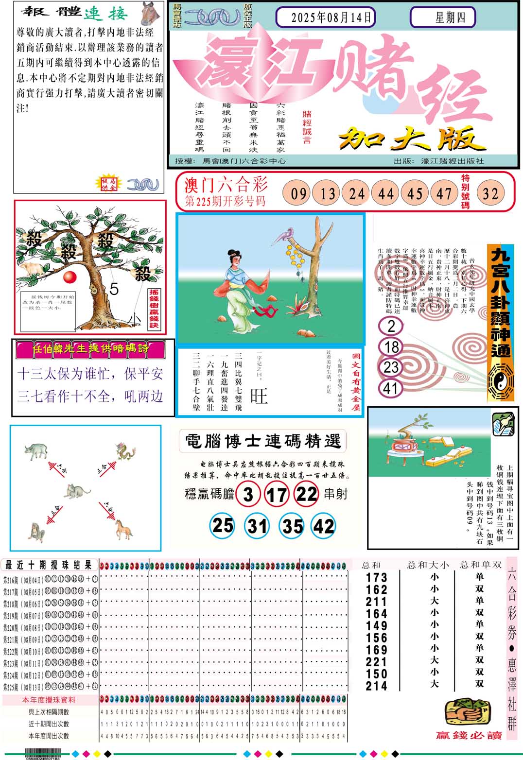 226期濠江赌经A加大版[图]