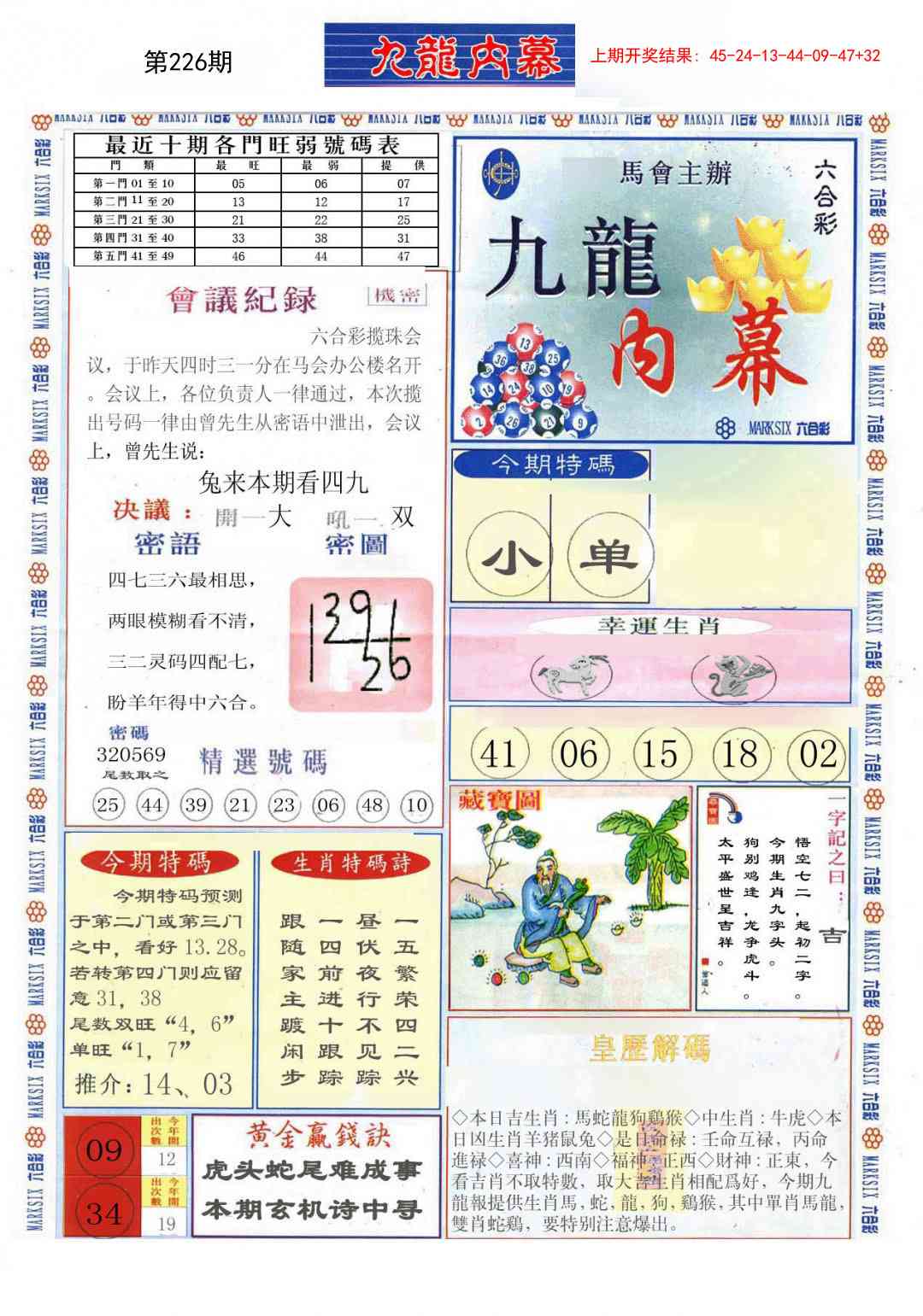 226期(新版)九龙内幕A[图]