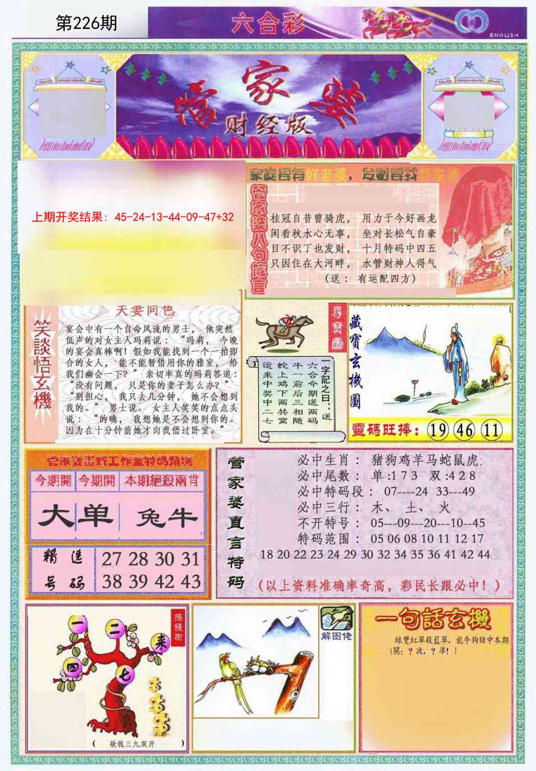 226期管家婆财经版[图]