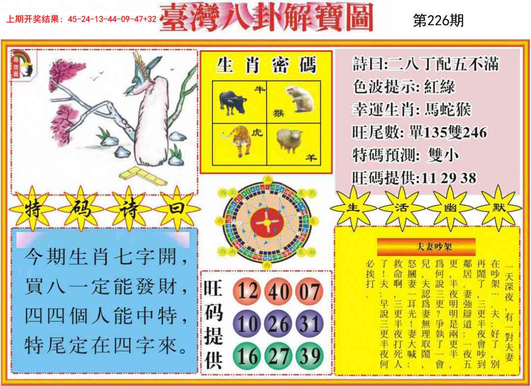 226期台湾八卦解宝图[图]