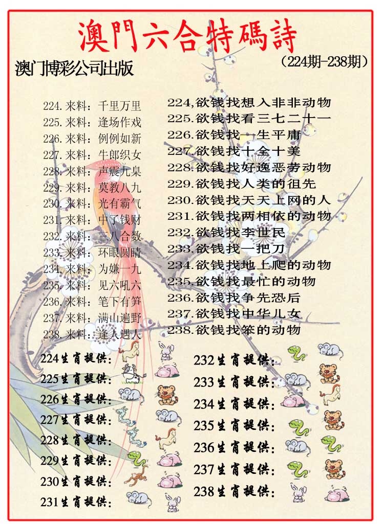 226期内部特码诗[图]