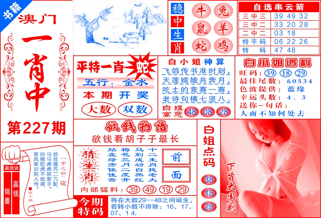 227期澳门锦囊宝典[图]