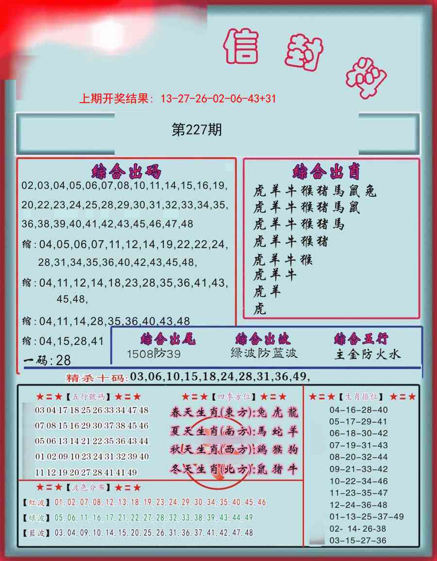 227期信封料[图]