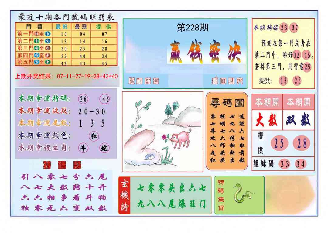 228期九龍赢钱密决(推荐)[图]