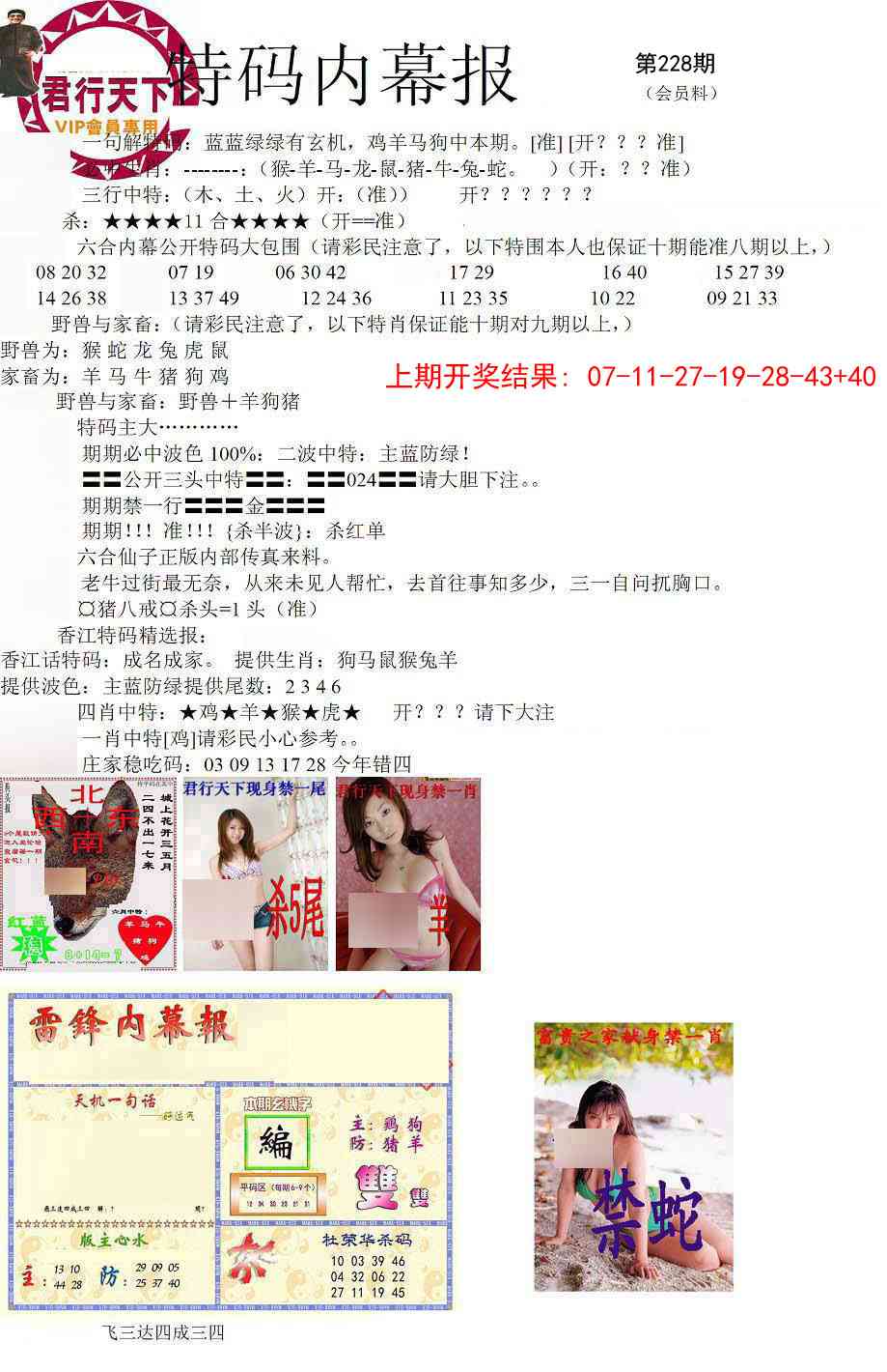 228期特码内幕报[图]