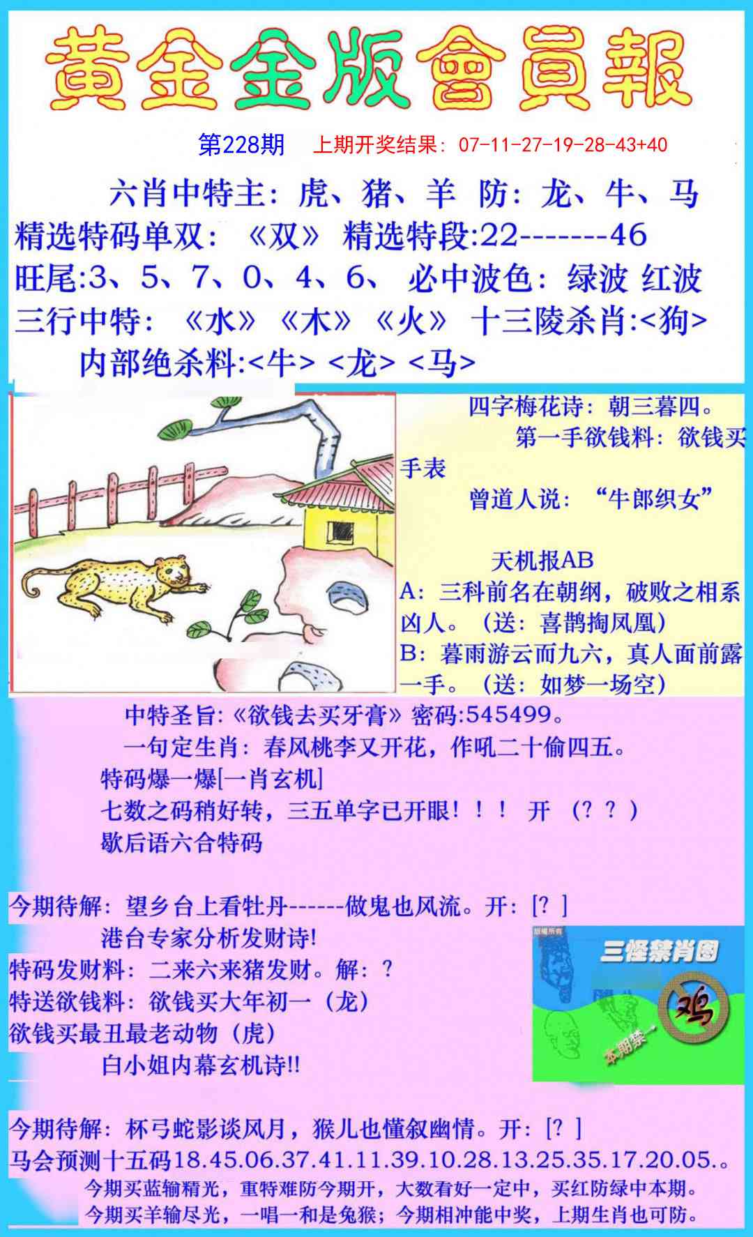 228期黄金金版会员报[图]