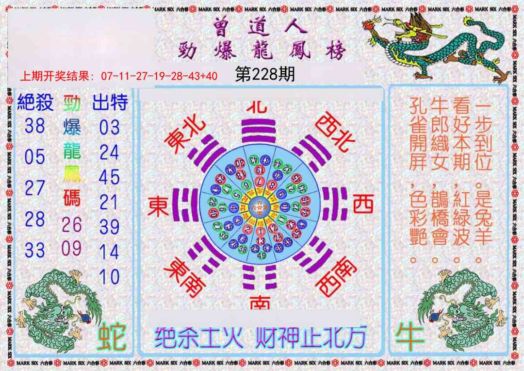 228期曾道人劲爆龙凤榜[图]