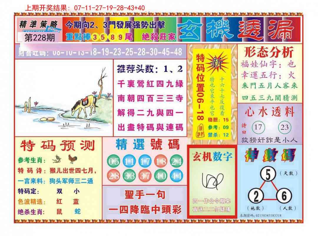 228期玄机透漏[图]