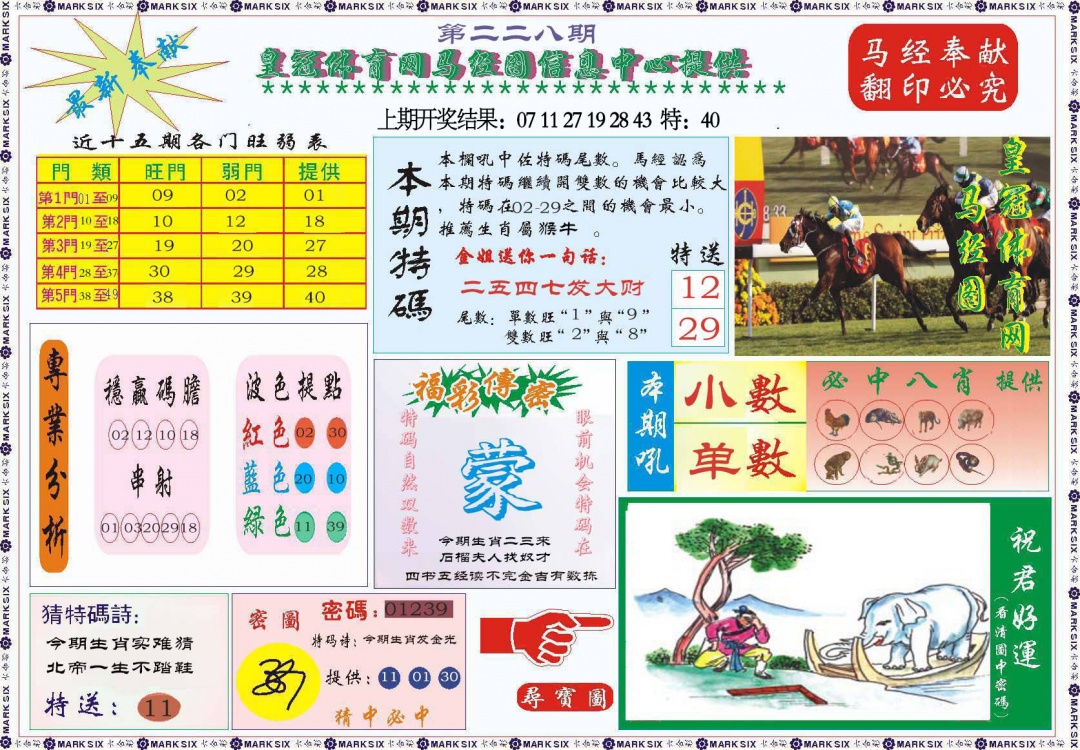 228期体育网马经图[图]