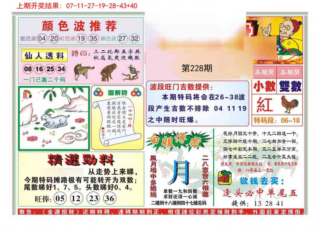 228期金运招财[图]