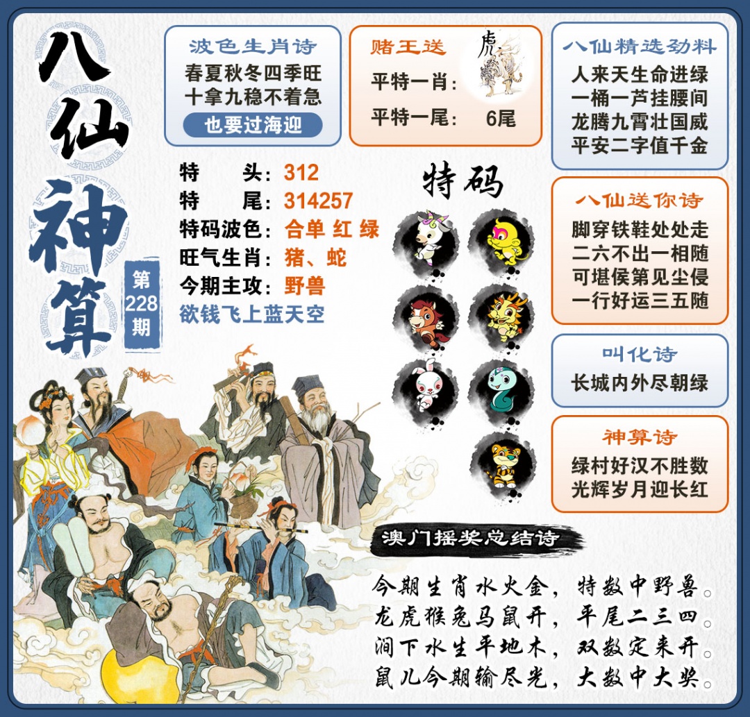 228期八仙神算[图]