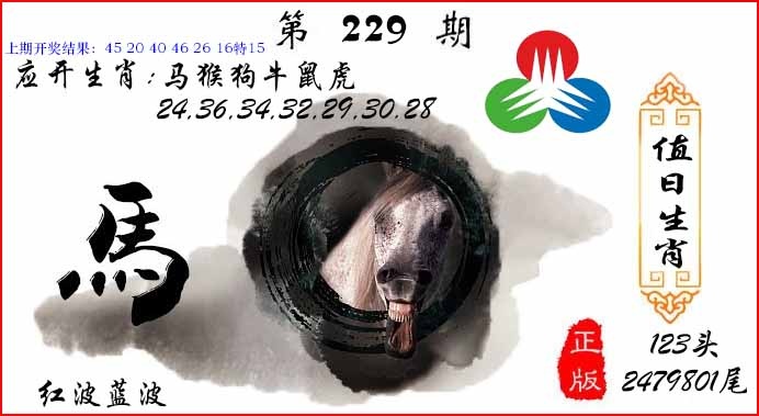 229期值日生肖[图]