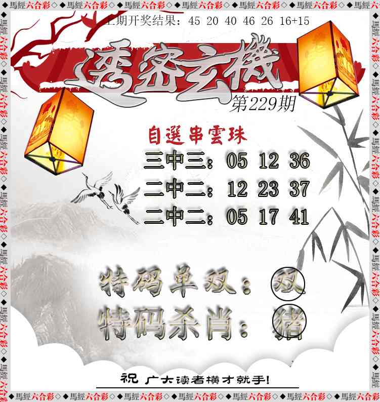 229期透密玄机[图]