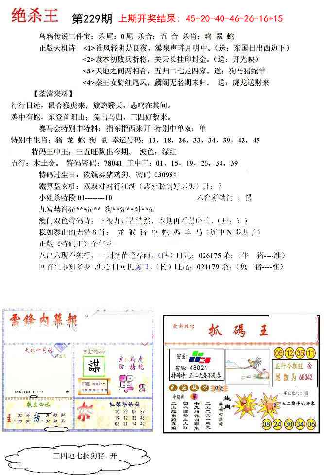 229期蓝天报(绝杀王)[图]