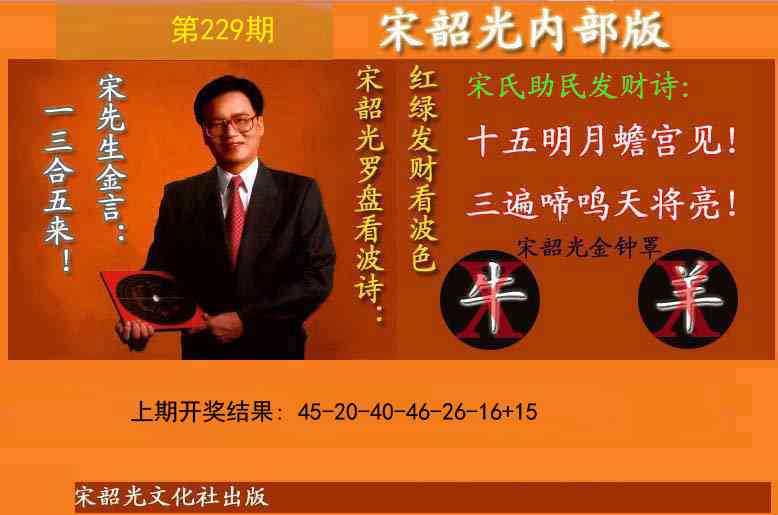 229期宋韶光内部版(另版)[图]
