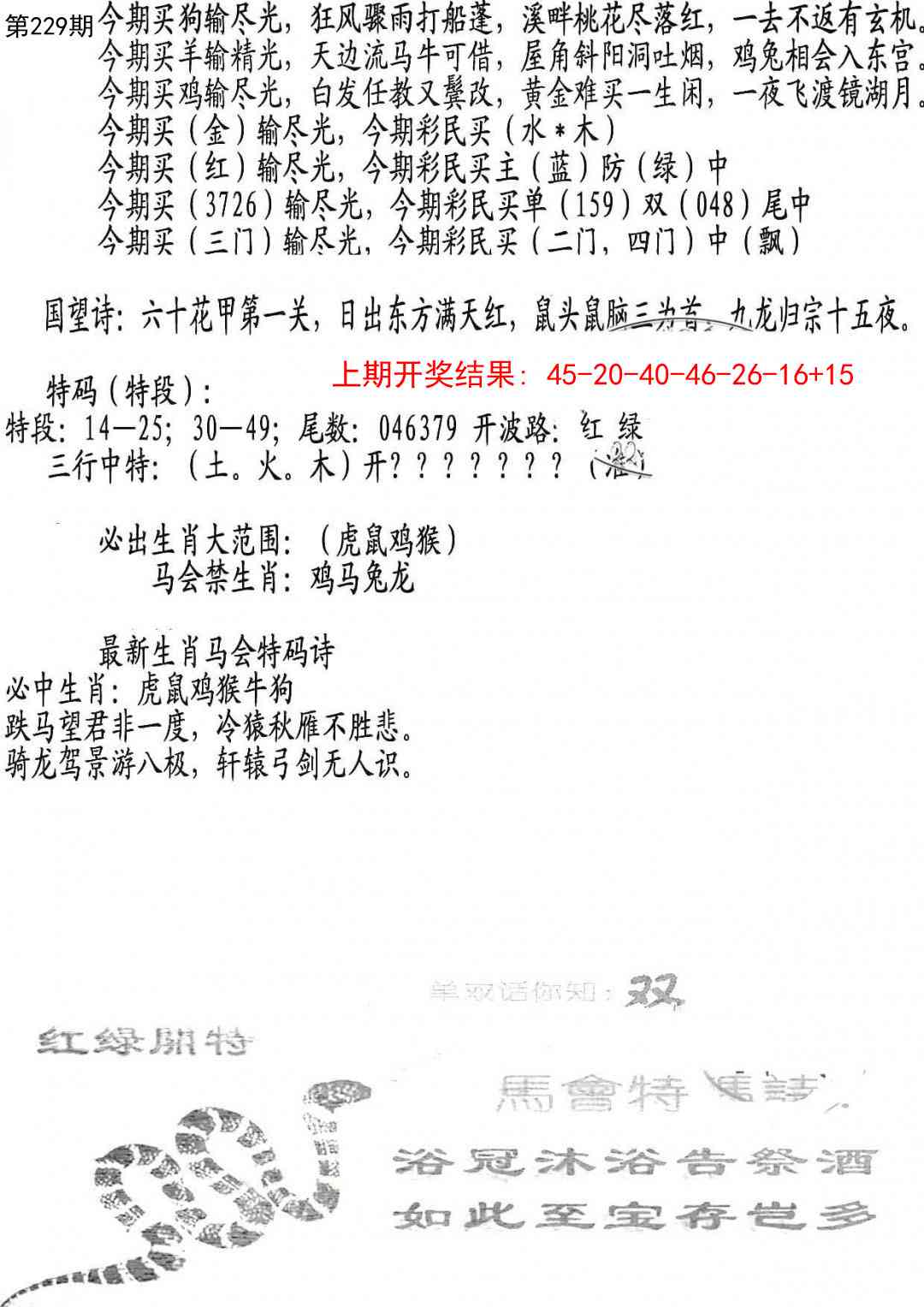 229期蛇报B[图]