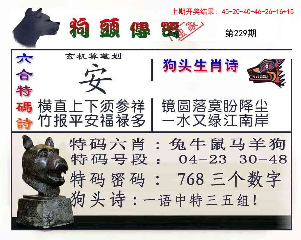 229期狗头传密[图]