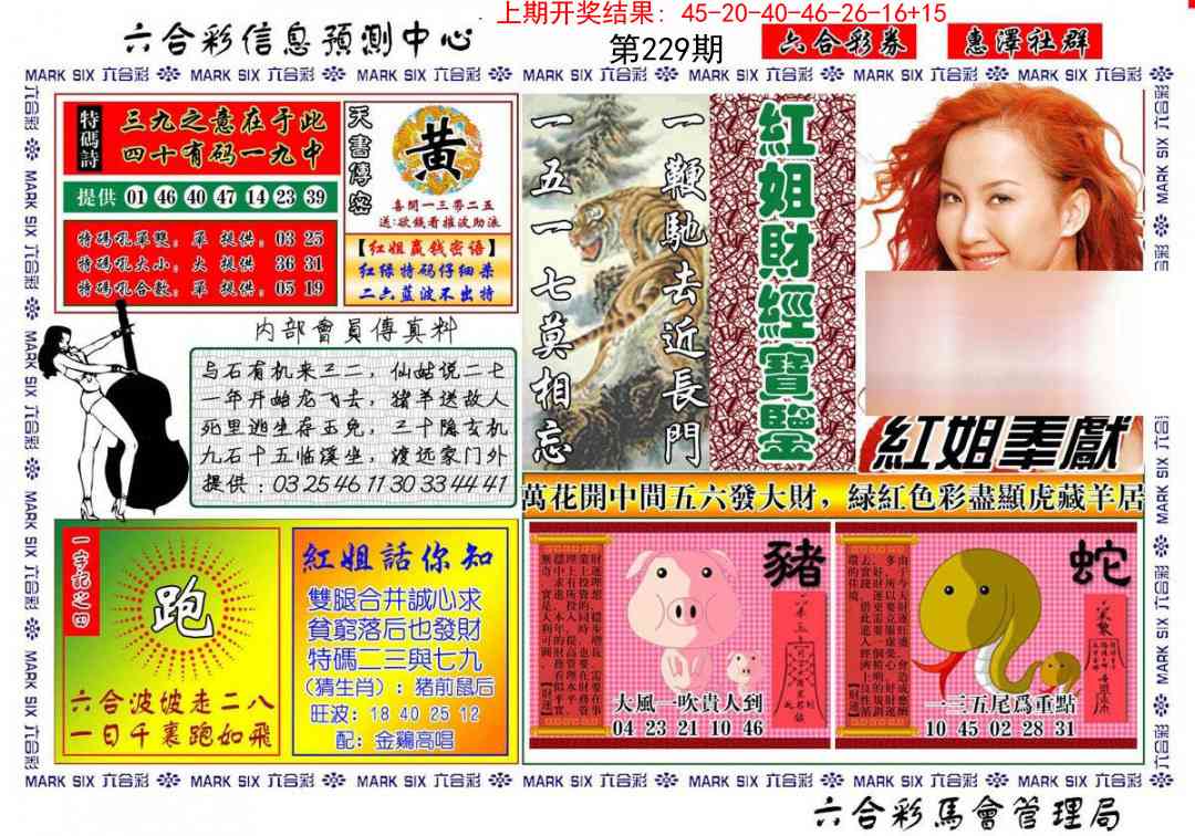 229期红姐财经宝鉴[图]