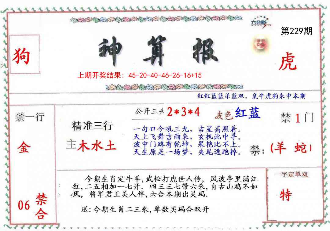 229期神算報[图]
