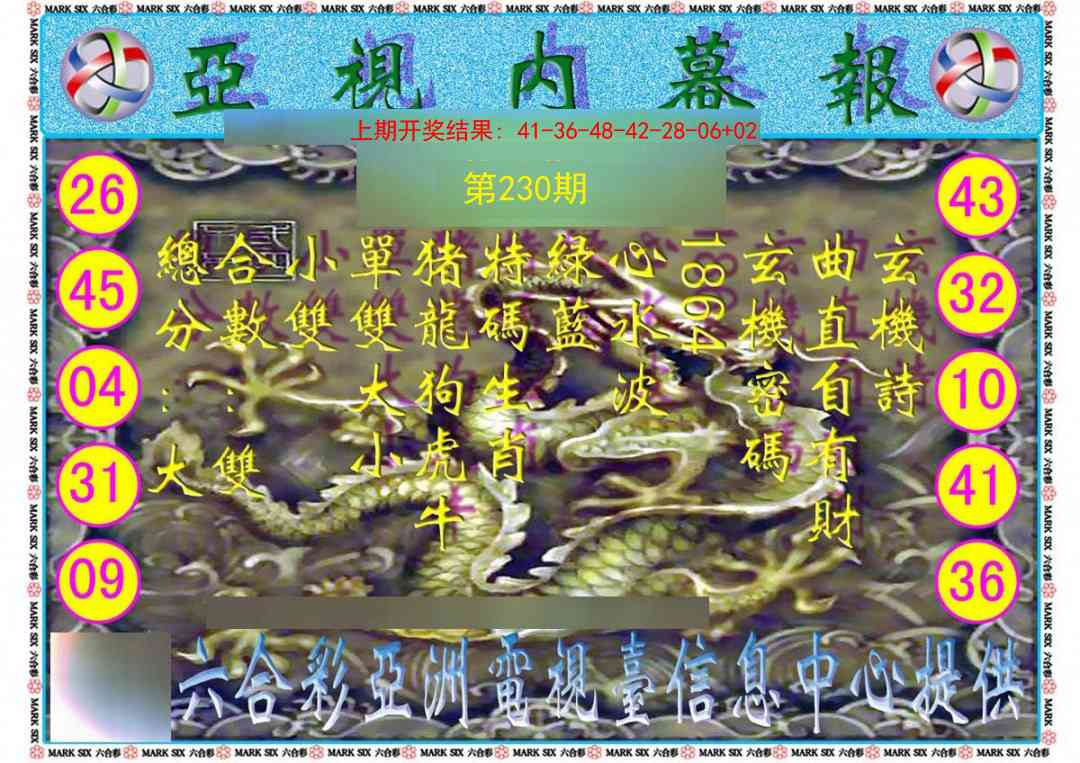 230期亚视内幕报[图]