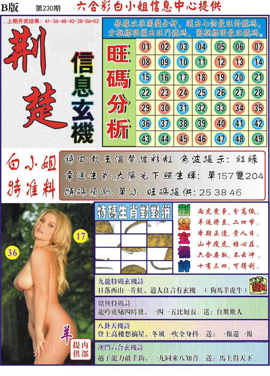 230期荆楚信息玄机B[图]