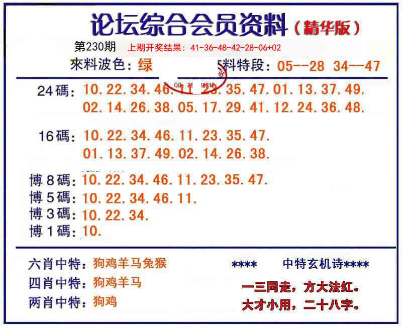 230期综合会员资料[图]