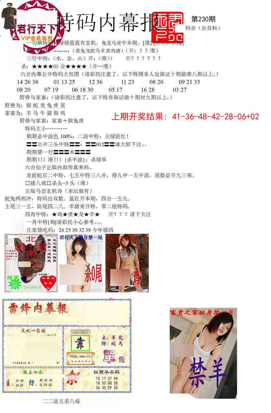 230期特码内幕报[图]