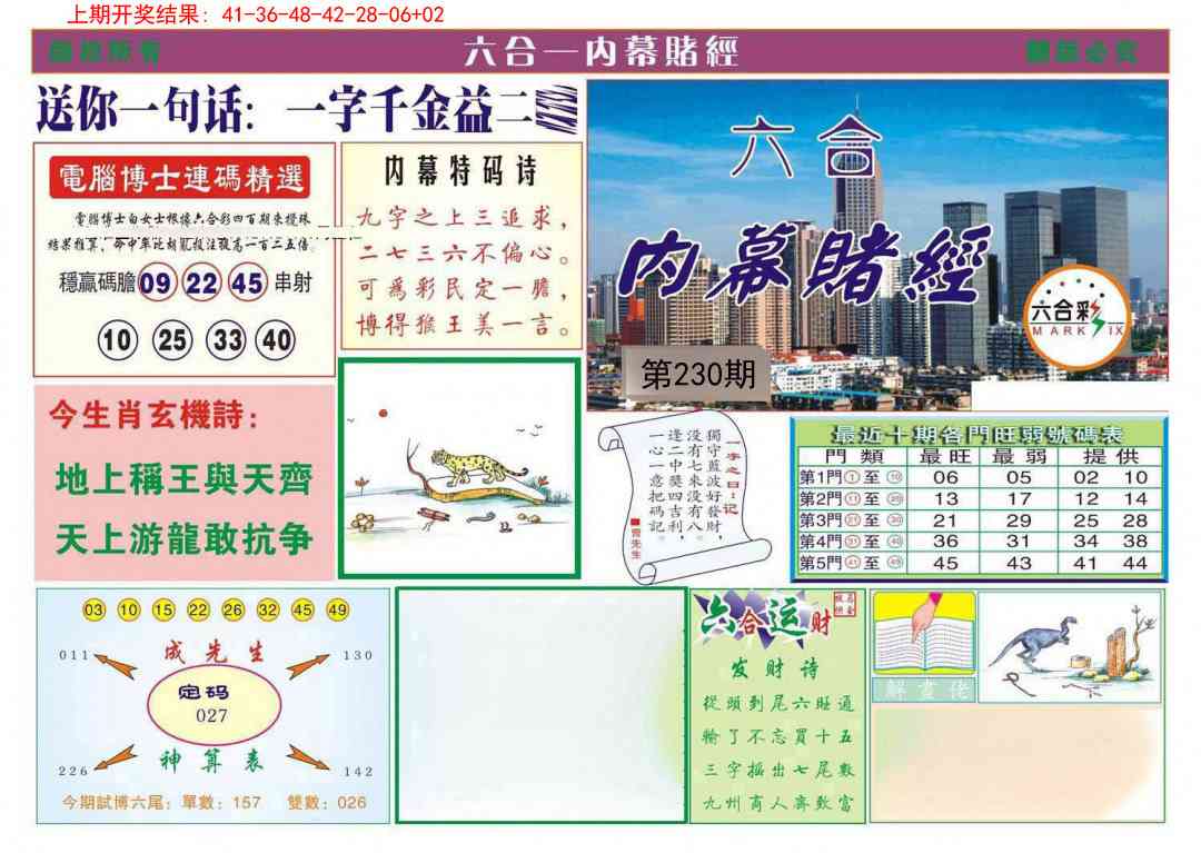 230期内幕赌经[图]
