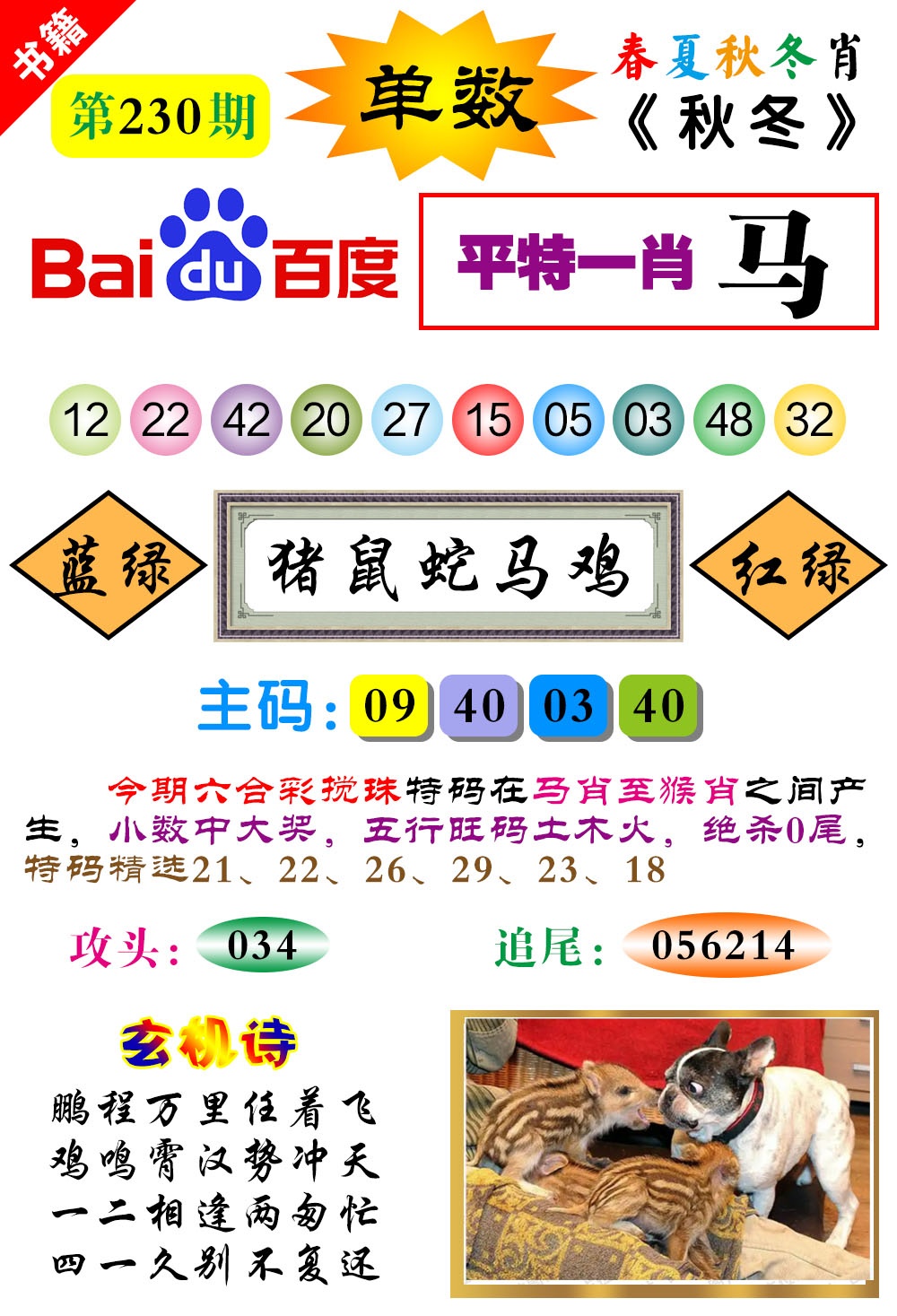 230期澳门春秋宝典[图]