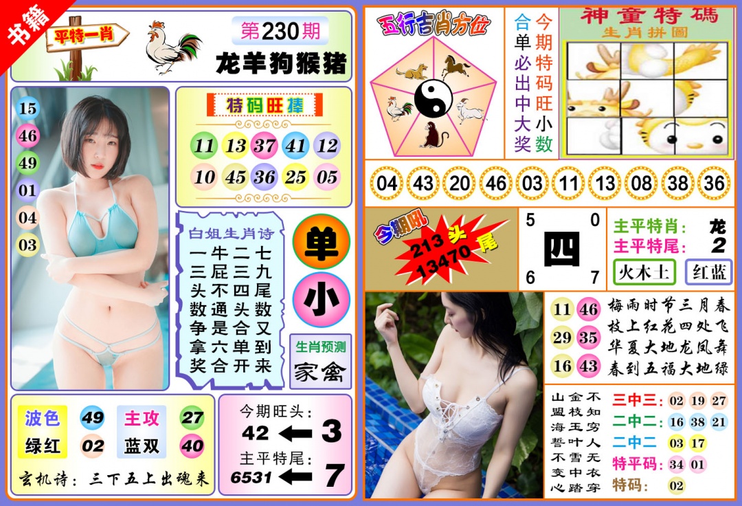 230期澳门五行白姐[图]