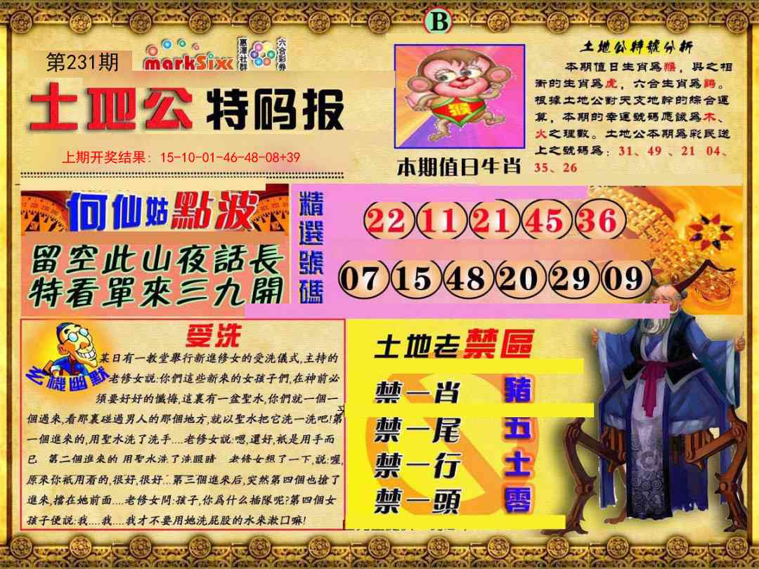 231期土地公特码报B[图]