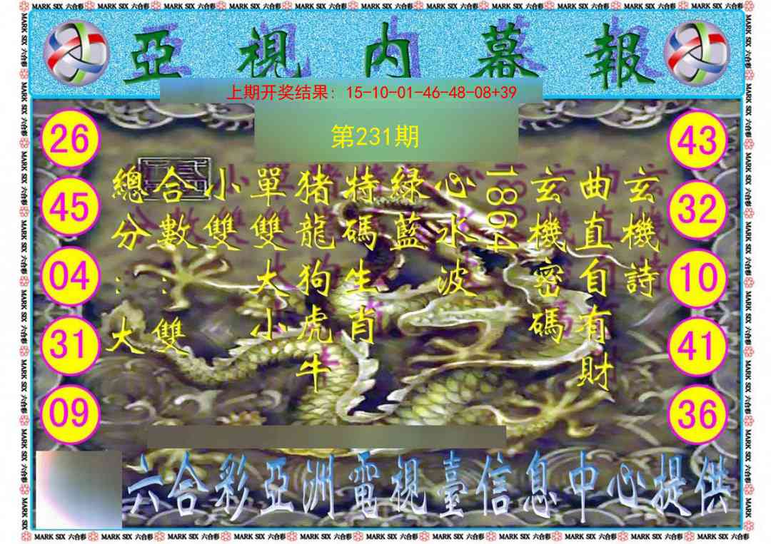 231期亚视内幕报[图]