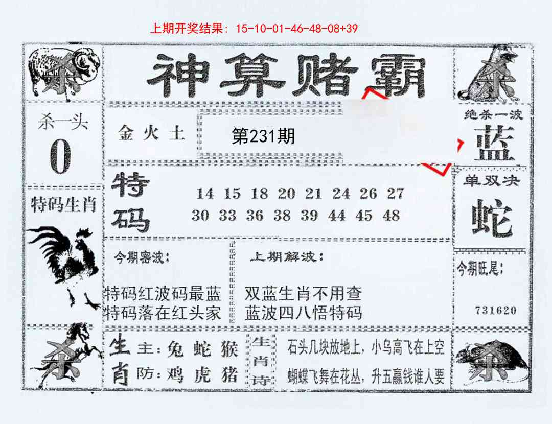 231期神算赌霸[图]