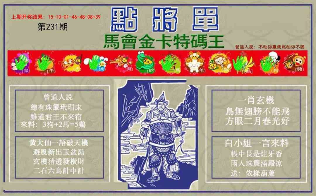 231期点将单[图]