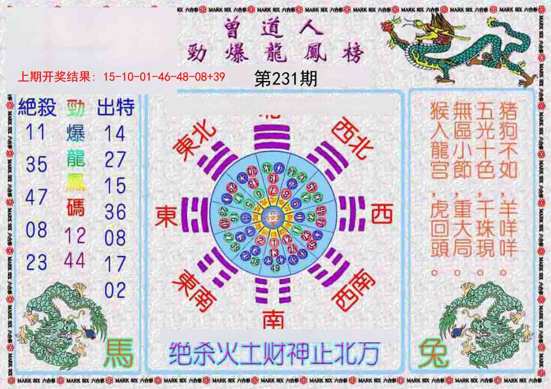 231期曾道人劲爆龙凤榜[图]