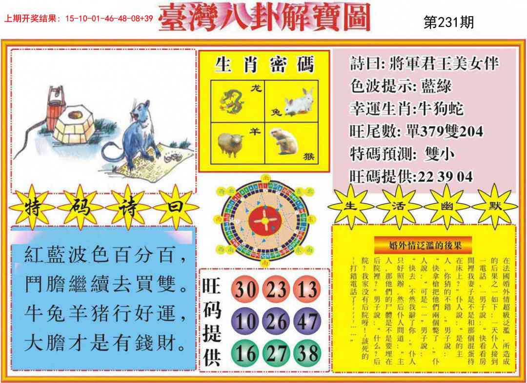 231期台湾八卦解宝图[图]