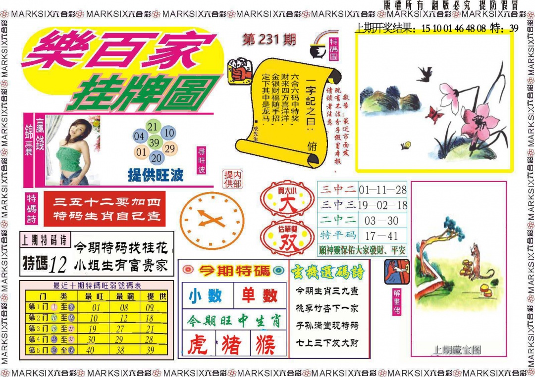 231期乐百家挂牌图[图]