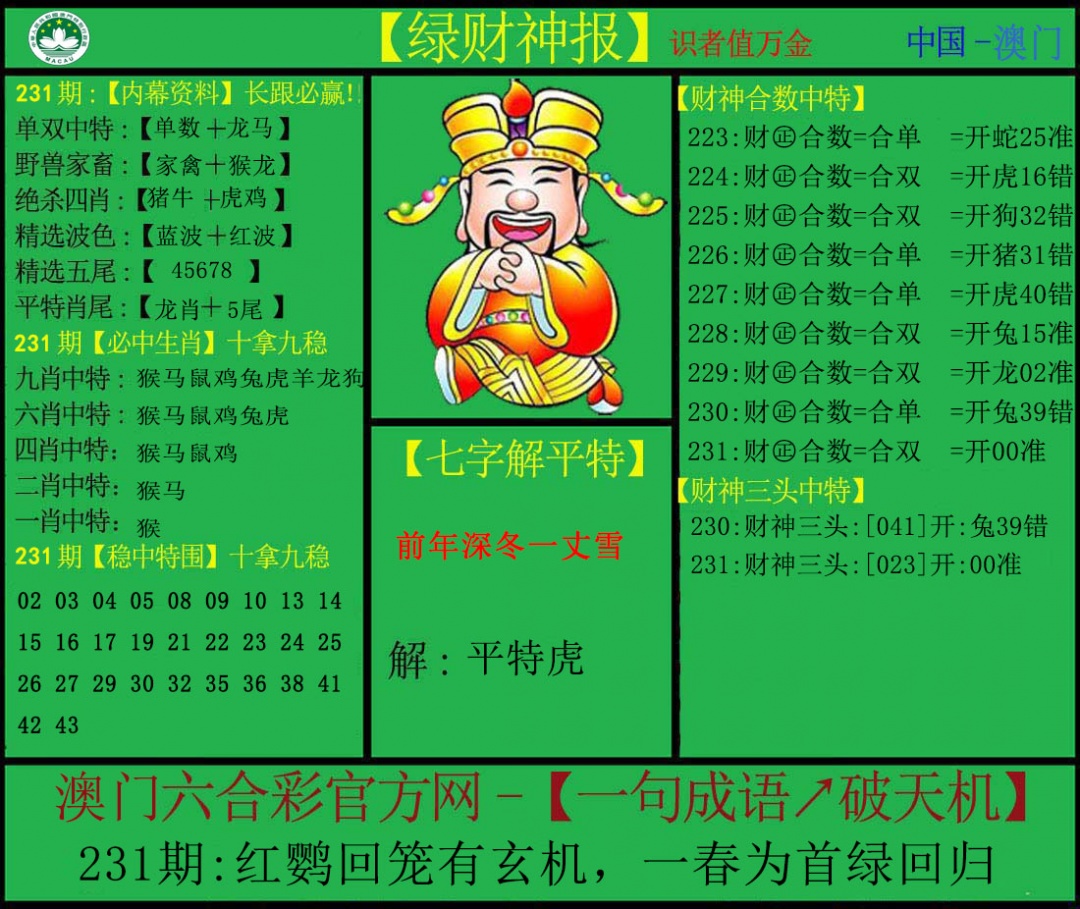 231期绿财神[图]